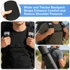 Kzanvov Backpack Straps, Adjustable Backpack Shoulder Strap, Replacement Padded Shoulder