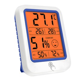 KEWO Digital Hygrometer Indoor Thermometer Humidity Gauge with Large Backlit LCD Screen