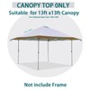 Fokocy 13x13 Canopy Replacement Top Cover,Single Tier Waterproof Silver Coated