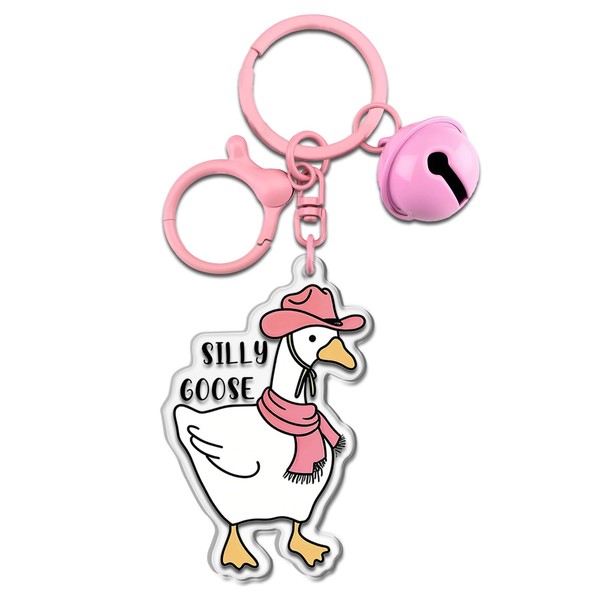 Iweca Silly Goose Birthday Decorations Girls One Silly Goose Keychain