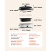 VEVOR Roaster Oven, 18QT Electric Roaster Oven, 150-450℉ Adjustable Temperature