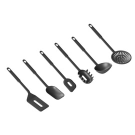 KUHN RIKON Swiss Kitchen Utensils Set of 6 Black
