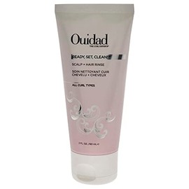 Ouidad Ready Set Clean Scalp and Hair Rinse, Pre Shampoo Rinse to Cleanse Hair and Promote Hair Health Whilst Enhancing Natural Curl Pattern, Infused with Biotin and Natural Extracts 60ml