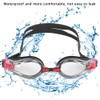 2Pcs Large Frame Swimming Glasses Electroplated Adults Goggles for Training