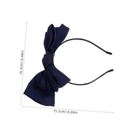 OATIPHO Vintage Satin Bowknot Headband Smooth Knotted Hairband for Women Non Slip Big Ribbon Hair Hoop Classic Minimalist Accessory for Daily Wear and Special Occasions