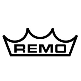 Remo+ Remo Drums Logo 6" Wide BLACK Vinyl Decal Sticker - DIE CUT
