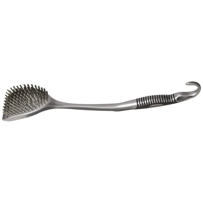 Libman 566 Long Handle Stainless Steel BBQ Brush with Ergonomic