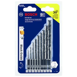 Bosch BL9IM 9 Pc. Impact Tough Black Oxide Drill Bit Set,                                                                                             