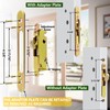 Eockatoo Patio Sliding Glass Door Handle Set with Mortise Lock