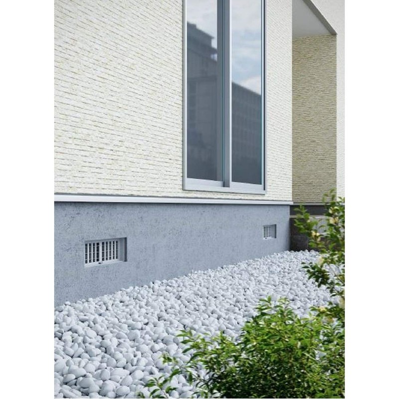 NASTA KS-0311PN-13-LG Underfloor Ventilation Vent Resin Slide Type Light Gray