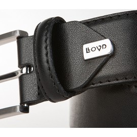 LLOYD Belt mens belt leather belt black 19, Länge:105 cm, Farbe:schwarz