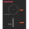 Supply Giant DD010S-W2 Wall Cleanout Cover Plate, 10-Inch, Stainless Steel,
