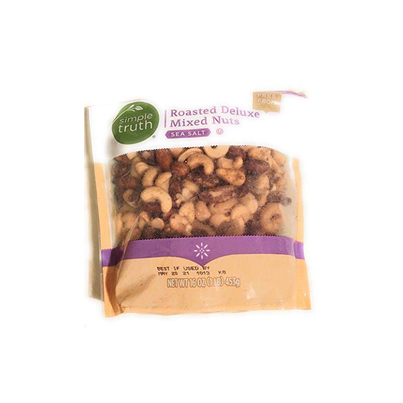 Simple Truth Roasted Deluxe Mixed Nuts 16 oz (2 pack)