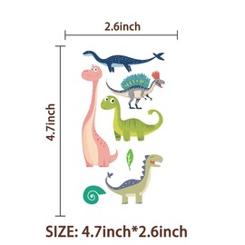 10 Sheets Temporary Tattoos, Themed Party Supplies Decoration Favors Sticker (Dino)