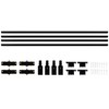 VANoopee 16FT H Track Lighting System - Black Rail Kit