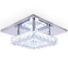 diisunbihuo Modern Crystal Chandelier 7.9 Inches Led Ceiling Light Mini