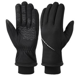 Cierto Winter Touch Screen Gloves: Men & Women Water Resistant Warm Gloves | Cold Weather Touchscreen Thermal Fleece Lined Running Cycling Working Gloves with Extended Cuffs