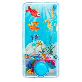 Simba 108614659 Water Feature, Fill Water and Push the Rings to the Target, Travel Game, 13.5 x 6.5 cm, from 3 Years