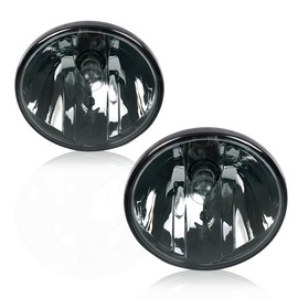 ANDPLAY Bumper Fog Lights w/Bulbs Compatible With 2007-2014 GMC Acadia Yukon Pontiac/Chevy Avalanche Camaro Suburban Tahoe,Smoky Lens Black Housing