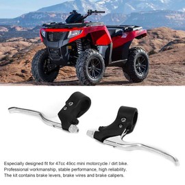 Brake Levers Kit,Handle Grips Kill On/Off Switch Throttle Brake Levers Kit for 47cc 49cc Mini Motorcycle Dirt Bike