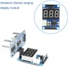 DKARDU 2 pcs HC-SR04P/SR04 Ultrasonic Sensor ranging Display Module 5V