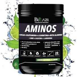 Aminos - Aminoácidos - BCAA - Glutamina - L carnitina - Beta alanina - HMB - L glicina - L arginina - Sin azúcar- Preentreno- Suplemento - Gym- Entrenamiento - Ejercicio - Saludable