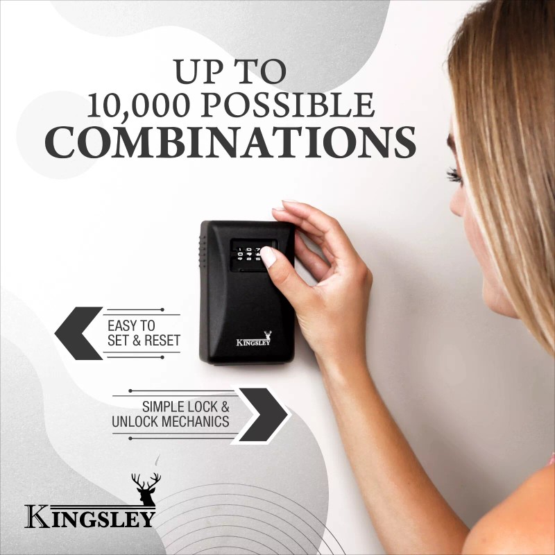 Kingsley Locks 2 PACK Kingsley Key Lock Box Key Storage,