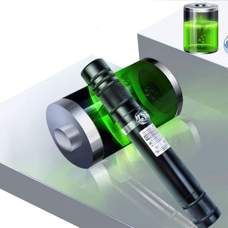 IVVTRYI Red Laser Pointer USB Charging Office Teaching Flashlight Laser