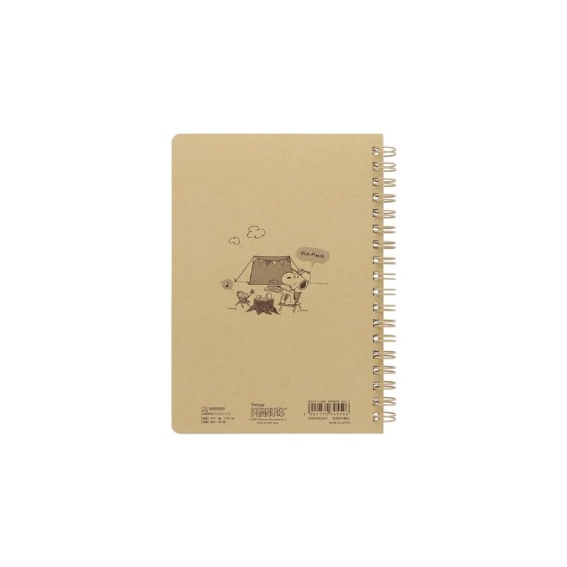 Sunstar Stationery Snoopy Notebook B6 Play with Colors Camping S2642247