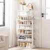 HOOBRO Vertical Shoe Rack, 8 Tier Wooden Shoe Storage Organizer