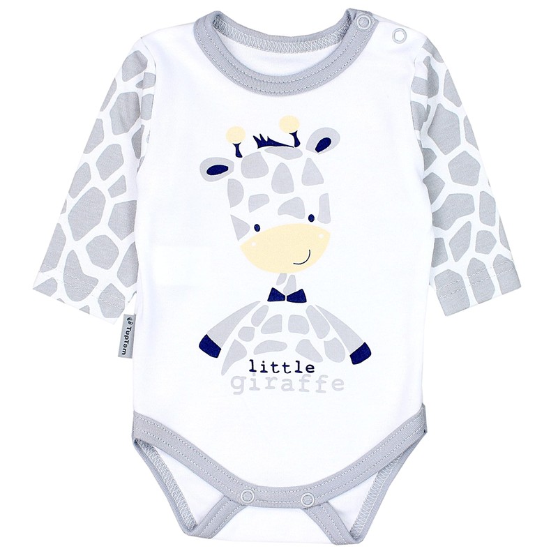 TupTam 3-Piece Unisex Baby Clothing Set with Print - giraffe,