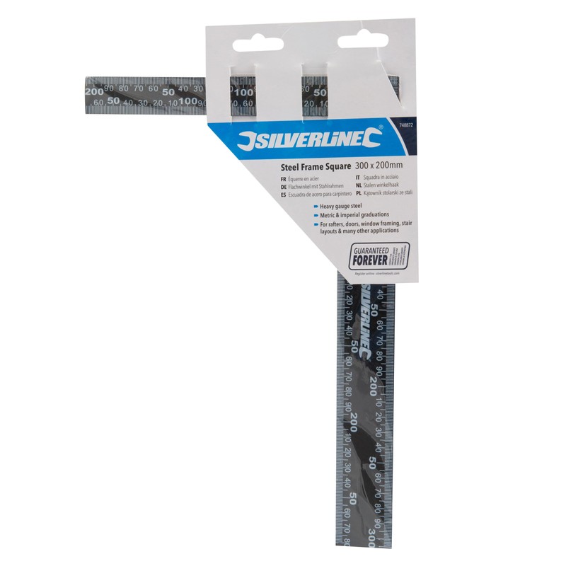 Silverline Steel Frame Square 300 x 200mm (748872)