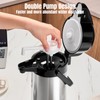 PARACITY Upgraded Airpot Coffee Water Bottle with Double Pump 84oz/2.5L