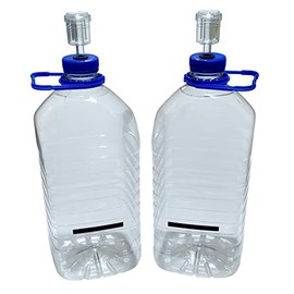 Home Brew Demijohns x 2 PET 5L with Airlocks