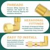 GORAGUCHI 10PCS Brass 1/4" Tube OD x 1/4" NPT Male