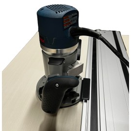 Guide Rail Adapter for Bosch 1617 Router - Made in USA (Plunge Base)