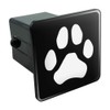 Graphics and More Paw Print Dog Cat White on Black