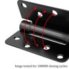 Haidms Self Closing Door Hinges 4 Inch Matte Black Spring