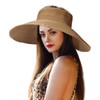 StilvollMao Sun Visor Hats for Women, Straw Sun Hat Wide