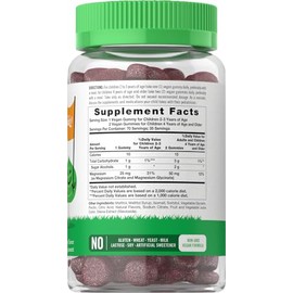 Lil' Sprouts Children's Magnesium Gummies | 70 Count | Mixed Berry Flavor | Sugar Free | Vegan, Non-GMO & Gluten Free
