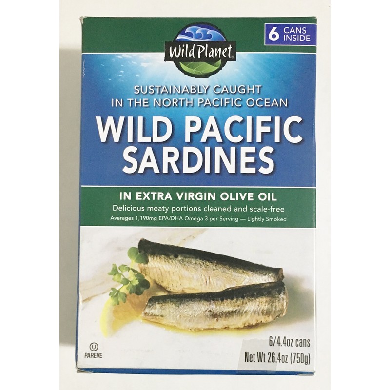 Wild Planet Wild Pacific Sardines in Extra Virgin Olive Oil