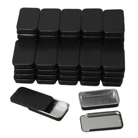 Metal Tins with Lids | Rectangular Metal Pill Cases,Multifunctional Tins with Slide Lid, Set of 60 for Tea Candy Jewelry Pill Storage Craft Hiking Camping Organization