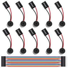DAOKI 10 Pcs PC Motherboard Internal Mini Speaker Computer Case Mainboard BIOS Alarm Buzzer for Arduino/Computer with Dupont Extension Cable