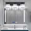 Aipsun Black Vanity Light Bathroom Lighting Fixtures 3 Light Crystal