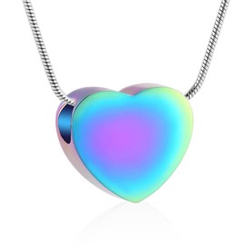 VCCWYQK Paw Print Heart Urn Necklace for Ashes for Women Men Cremation Jewellery Memorial Keepsake Necklace for Dog/Cat Ash, One size, Metal, No Gemstone