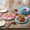 Boots or Bows Gender Reveal Brown Pink Paper Plates Gender