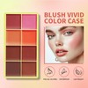 8 Color Cream Blush Palette, Matte Blush, Fine and Smooth