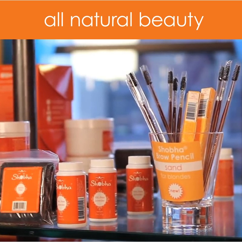 Shobha Talc-Free Powder, Pre-Waxing and Sugaring Body Powder - Natural