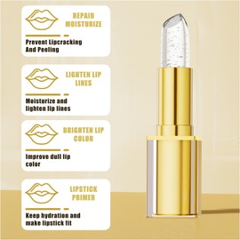 Color Changing Lip Balm - Temperature Sensitive Lipstick, Hydrating & Moisturising, Enhances Natural Lip Tone, Repairs Dry & Chapped Lips, Reduces Fine Lines