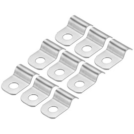 QUARKZMAN Pack of 100 Pipe Clamps Stainless Steel Fastening Clamp Hose Buckle Cable Clips Pipe Holder for Pipe Diameter 4 mm